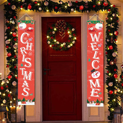 Christmas curtain couplet