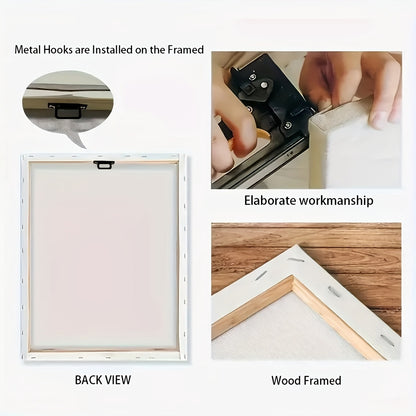 US Local Framed Oil Paintings And Posters, Ready To Hang, Featuring Lakes, Abstract Animals, And Landscapes For Home Decoration, Marble, Wall Art, Room Decor, And Home Wall Decoration. High-definition Printing