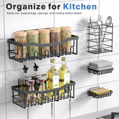 US Local Punch-free Bathroom Storage Rack