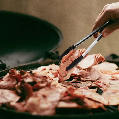 US Local 3Pcs Kitchen Tongs Stainless Steel Locking Food Tongs With Silicon