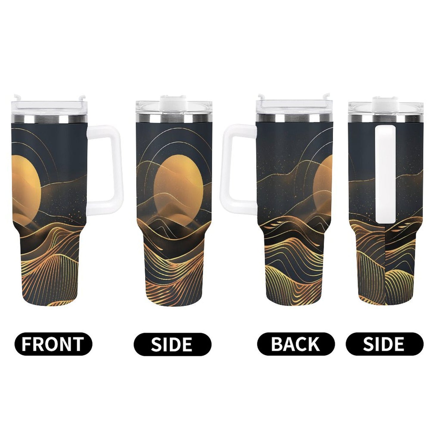 PHDT00137 POD US Local Tumbler 40 oz Large Capacity Car Cup Desert, Sunset