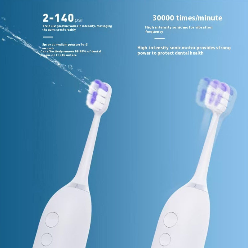 Electric Toothbrush 2-in-1 Flushing Integrated Toothbrush