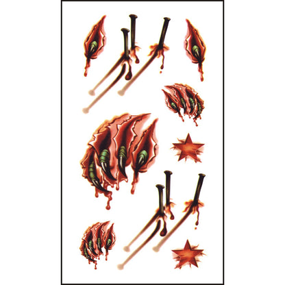 Halloween Wound Tattoo Sticker