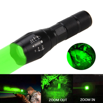 US Local Portable Mini Flashlight LED ZOOM Torch Hunting Zoomable Flashlight Torch Light