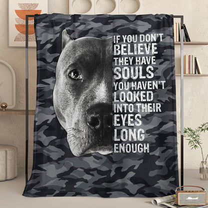 US Local Black Dog Printed Flannel Throw Blanket Gray Camouflage Pattern Pattern Bedspread Cover Soft Lightweight For Home Bedroom Decor Festival Gifts 60x80 Inches