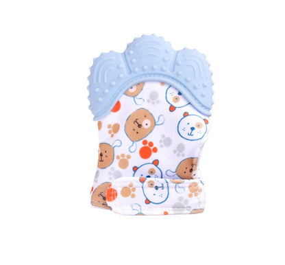US Local Baby teether baby anti-bite silicone molar gloves children's sound toys