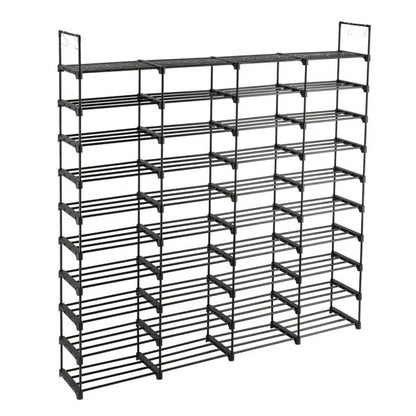 US Local 10 Tiers Shoe Rack Storage Organizer Shoe Shelf Organizer For Entryway Holds 80 Pairs Shoe Stackable Shoe Cabinet Shoe Rack