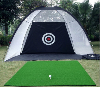 US Local Golf Practice Net Tent Golf Hitting Cage Garden Grassland Practice Tent Golf Training Equipment Mesh Outdoor