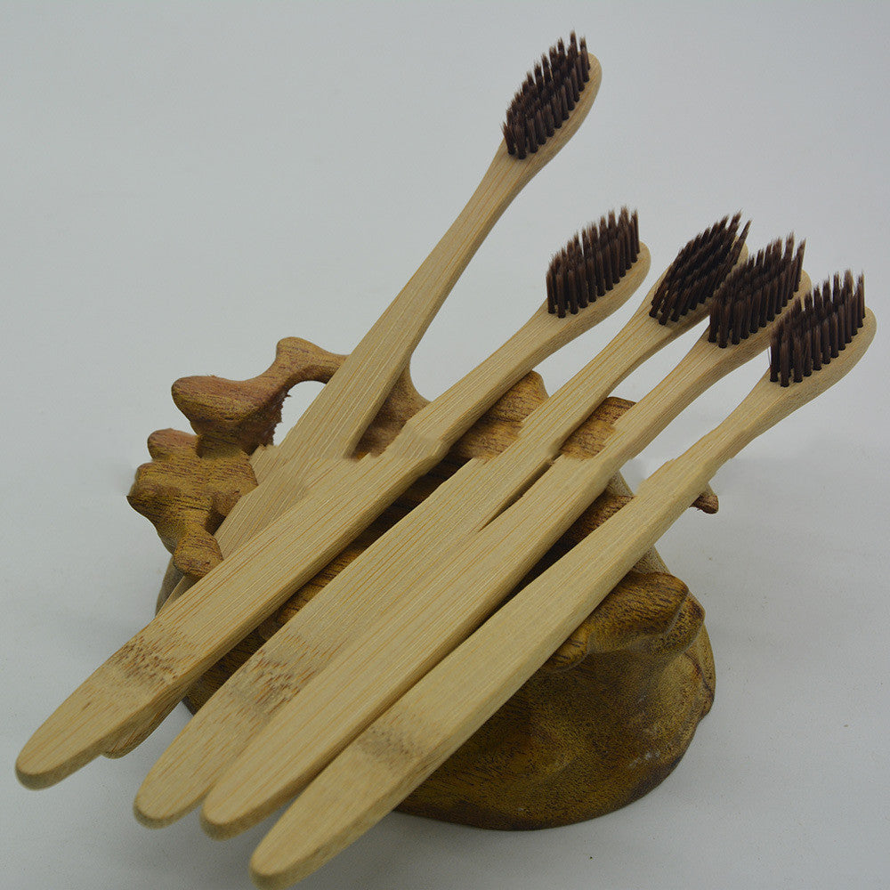 Bamboo Toothbrush Healthy Soft Toothbrush 10-color Packaging