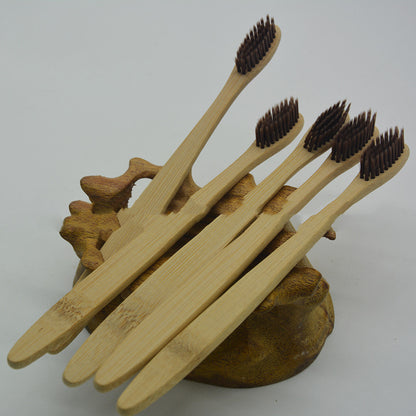 Bamboo Toothbrush Healthy Soft Toothbrush 10-color Packaging