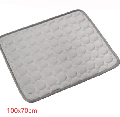 US Local Pet Dog Cat Ice Silk Cold Nest Pad For Cooling In Summer