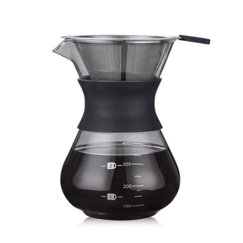 One-piece coffee drip pot