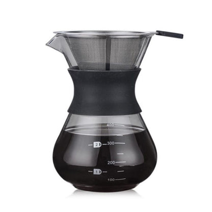 One-piece coffee drip pot
