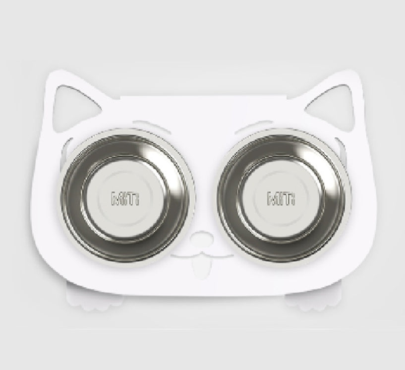 US Local Anti-falling Cat Dog Feeding Water Bowl