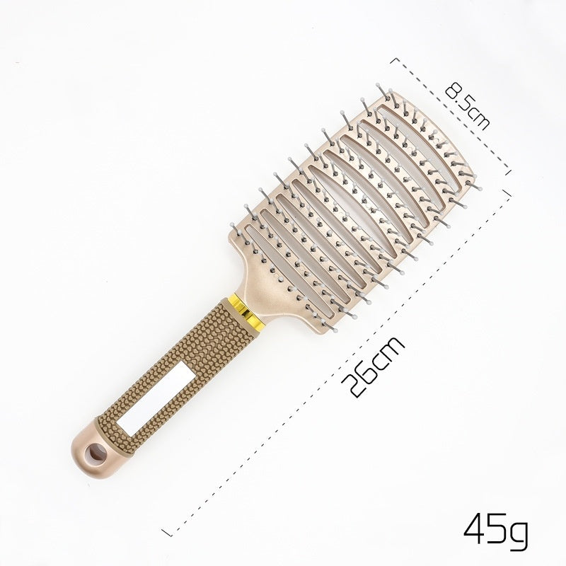 US Local Hairbrush Anti Klit Brushy Haarborstel Women Detangler Hair Brush Bristle Nylon Scalp Massage  Teaser Hair Brush Comb