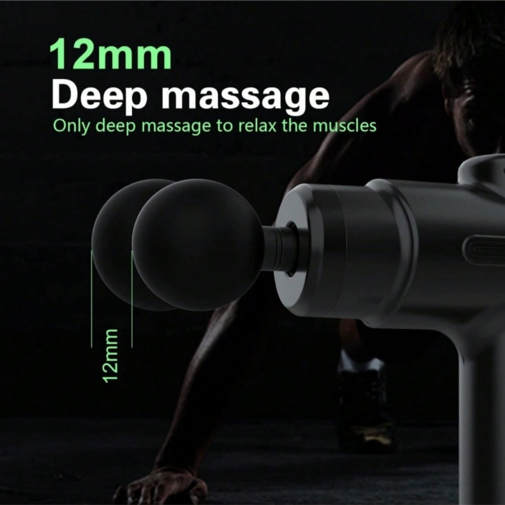 US Local Massage Gun Deep Tissue Percussion Massager For Athletes,Handheld Body Back Muscle Massager Gun With 8 Massage Heads