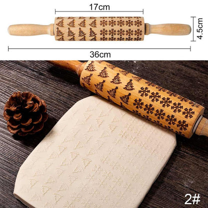 US Local Rolling Pin Christmas Embossing