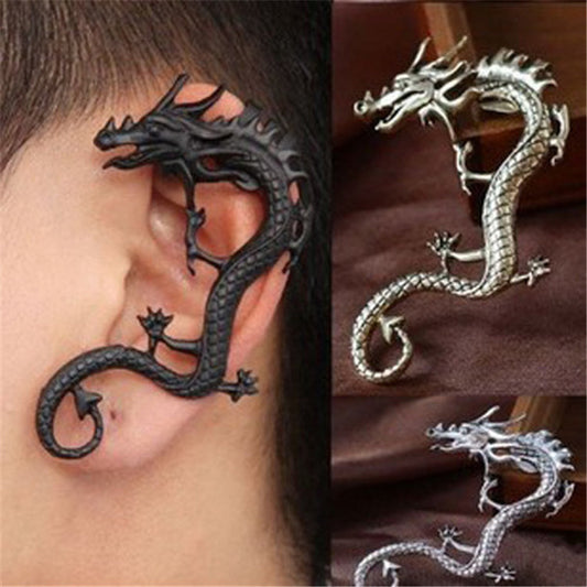 Women's European And American Retro Punk Wind Dragon Ear Clip