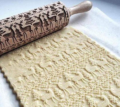US Local Rolling Pin Christmas Embossing