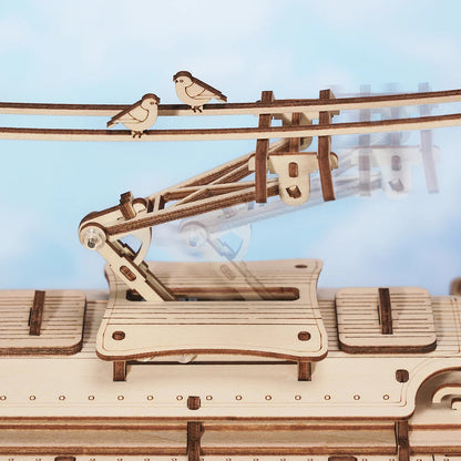 US Local Rokr Classic City Tram 3D Wooden Puzzle LK801 Building Toys Jigsaw For Xmas Gift