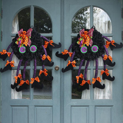 US Local Creative Halloween Multi-legged Spider Door Hanging Wreath Party Decorations