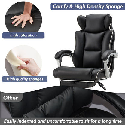 US Local Office Desk Chair With Foot Rest Tall And Big 300LB