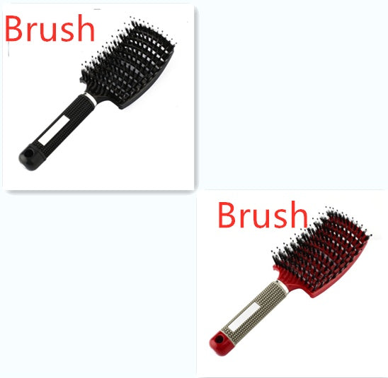 US Local Hairbrush Anti Klit Brushy Haarborstel Women Detangler Hair Brush Bristle Nylon Scalp Massage  Teaser Hair Brush Comb