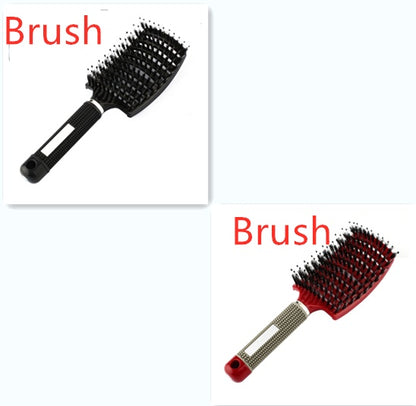 US Local Hairbrush Anti Klit Brushy Haarborstel Women Detangler Hair Brush Bristle Nylon Scalp Massage  Teaser Hair Brush Comb