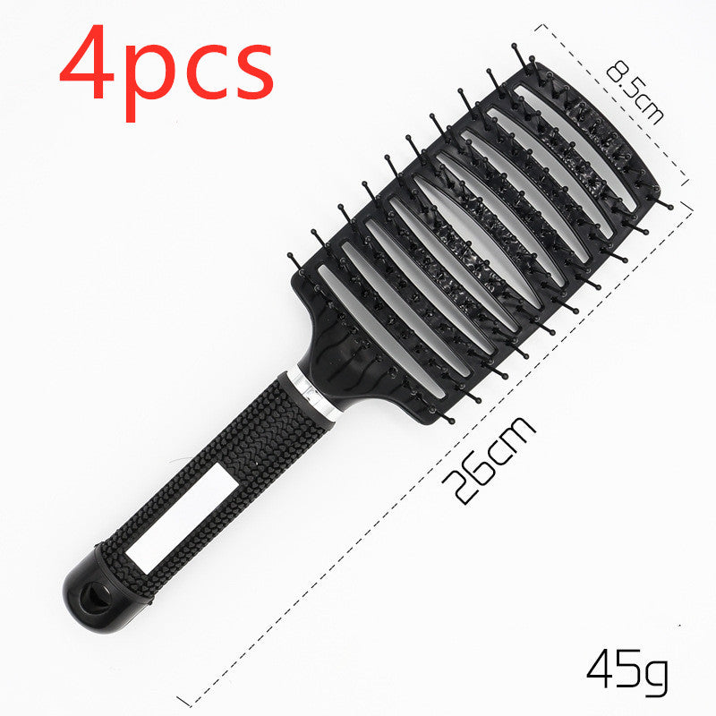 US Local Hairbrush Anti Klit Brushy Haarborstel Women Detangler Hair Brush Bristle Nylon Scalp Massage  Teaser Hair Brush Comb