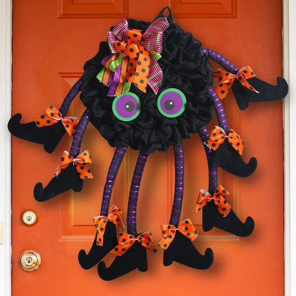 US Local Creative Halloween Multi-legged Spider Door Hanging Wreath Party Decorations
