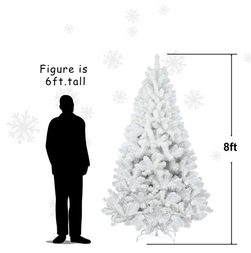 US Local White Christmas Tree