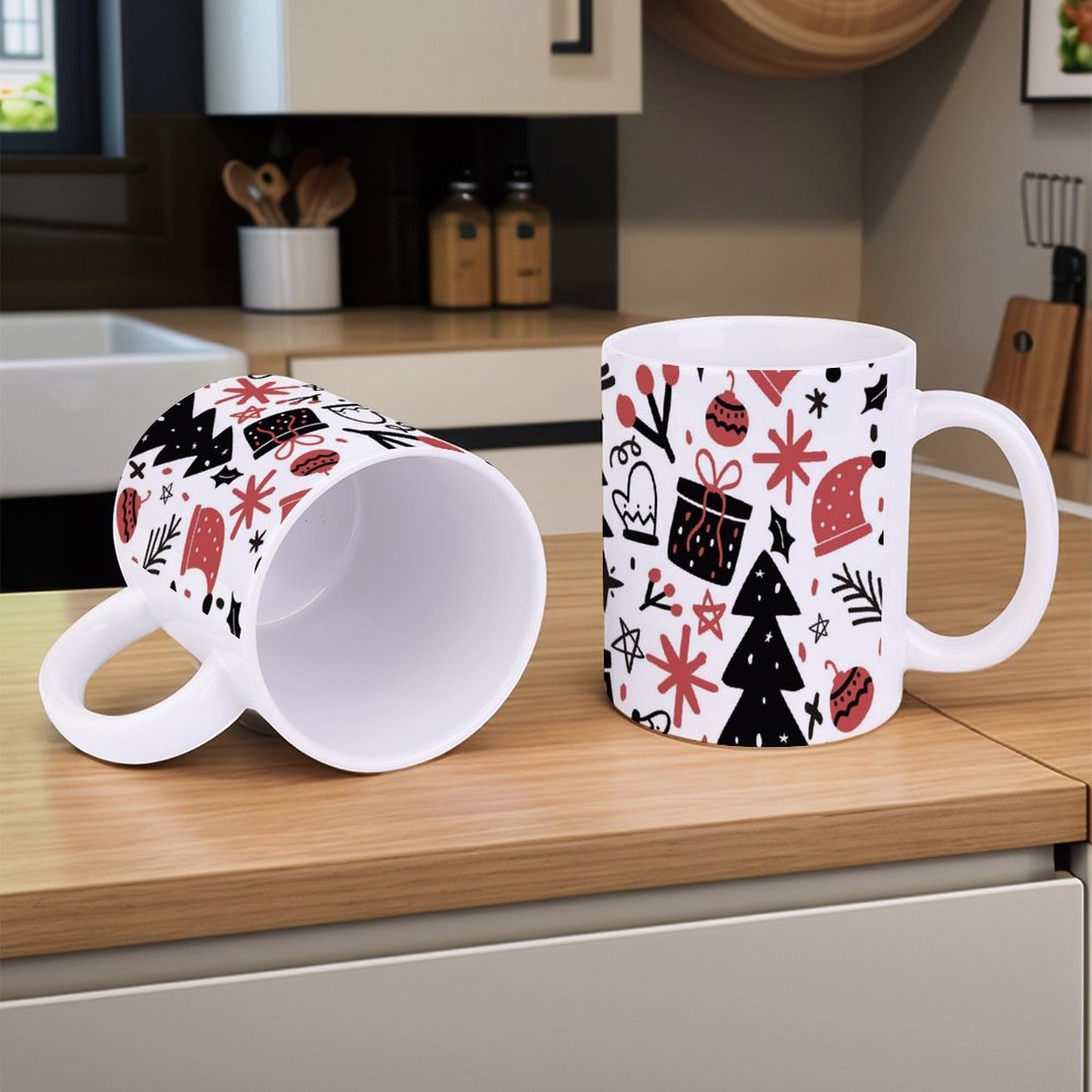 POD US Local White mug with full print, Christmas 0059