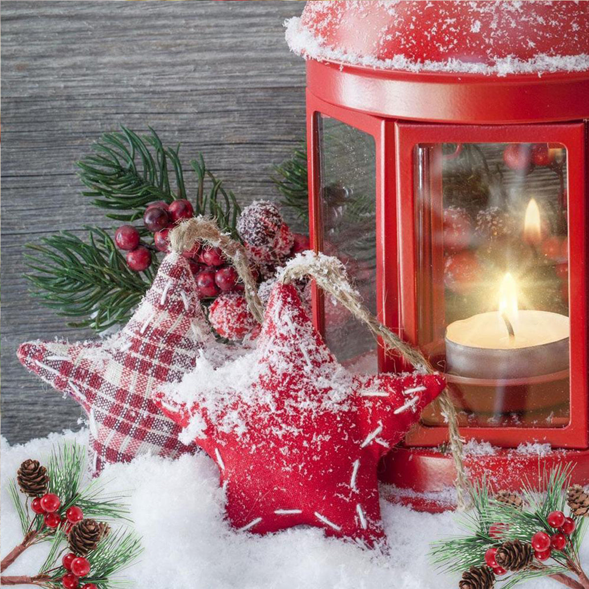 US Local 10 Pcs Christmas Artificial Pine Picks Christmas Simulation Pine Needle Fake Mini Berries Pinecones For DIY Garland Flower Arrangements Holiday Wreaths Wedding Garden Xmas Tree Decorations