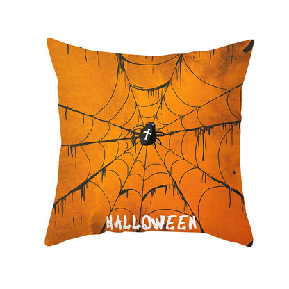 40 Style Halloween Pillowcase Pumpkin Letter Fly Velvet Pillow Cushion Cover