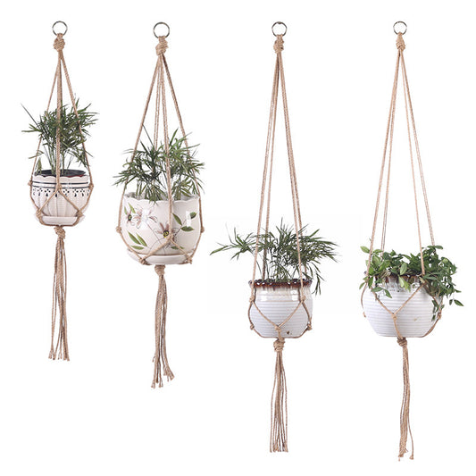 USA Local Hand-woven plant hanging basket cotton rope sling basket