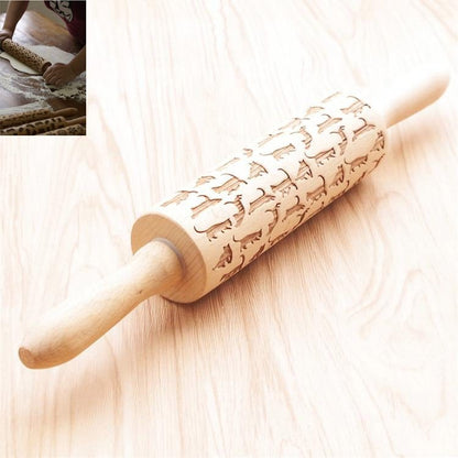 US Local Rolling Pin Christmas Embossing