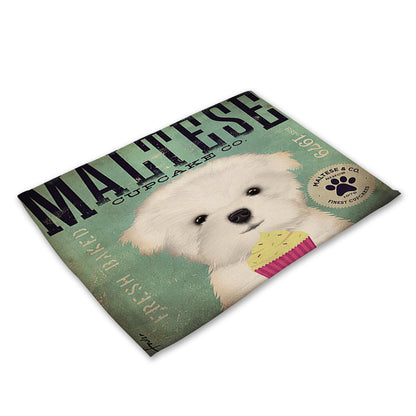 Nordic cartoon animal series placemat