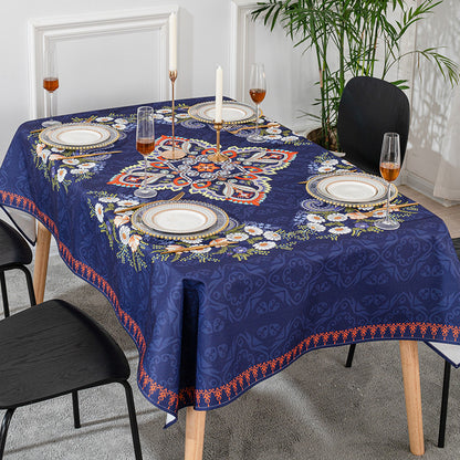 Tablecloth cotton and linen tablecloth