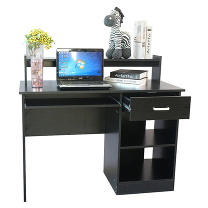 US Local 110X50X94cm One Draw, Two Tiers With Keyboard Rack Computer Desk