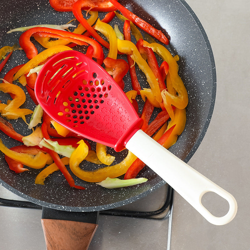 USA Local Multifunctional Slotted Spoon Grinding Cooking Spoon Mashed Auxiliary Food Ginger Garlic Spoon Press Potatoe Stir-frying Spatula Kitchen Gadget