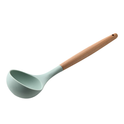 US Local Silicone Kitchenware With Wooden Handle