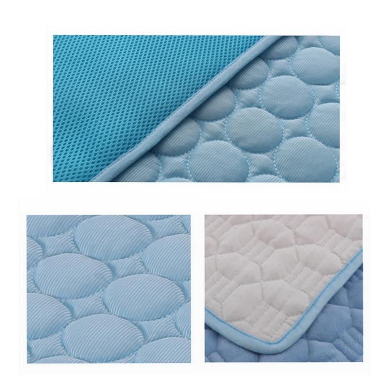 US Local Pet Dog Cat Ice Silk Cold Nest Pad For Cooling In Summer