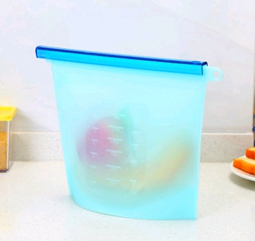 US Local Silicone fresh-keeping bag vacuum sealed bag food  storage bag refrigerator food fruit storage bag