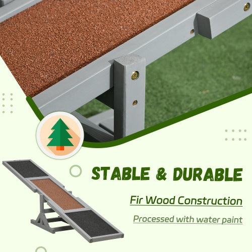 US Local Wooden Dog Agile Seesaw For Training And Exercise, Platform Equipment Running Game Toys