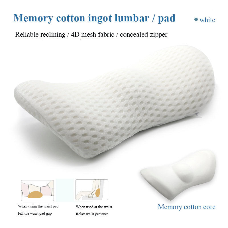 USA Local Lumbar Support Pillow For Side Sleepers Pregnancy Relieve Hip Coccyx Sciatica Pain Machine Chair Back Cushion Waist Car Seat