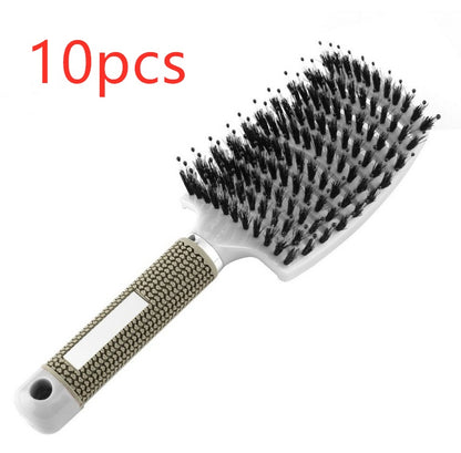 US Local Hairbrush Anti Klit Brushy Haarborstel Women Detangler Hair Brush Bristle Nylon Scalp Massage  Teaser Hair Brush Comb