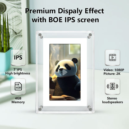 US Local 7 Inch 4GB IPS Screen Video Acrylic Portaretratos Digitales Digital Photo Picture Wifi Frame Signage Racks