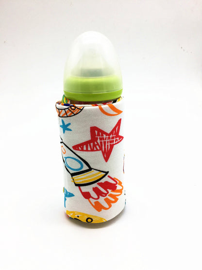 US Local USB Milk Water Warmer Travel Stroller Insulated Bag Portable Baby Nursing Bottle Heater Cover Baby Food Warmer Bottle Warmer