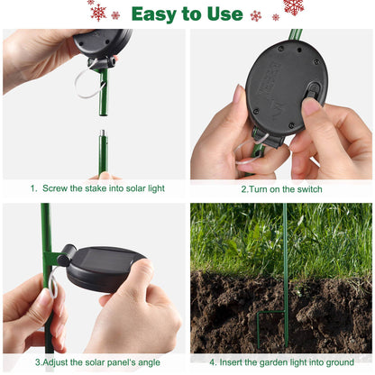 US Local Christmas Tree Solar Stake Light