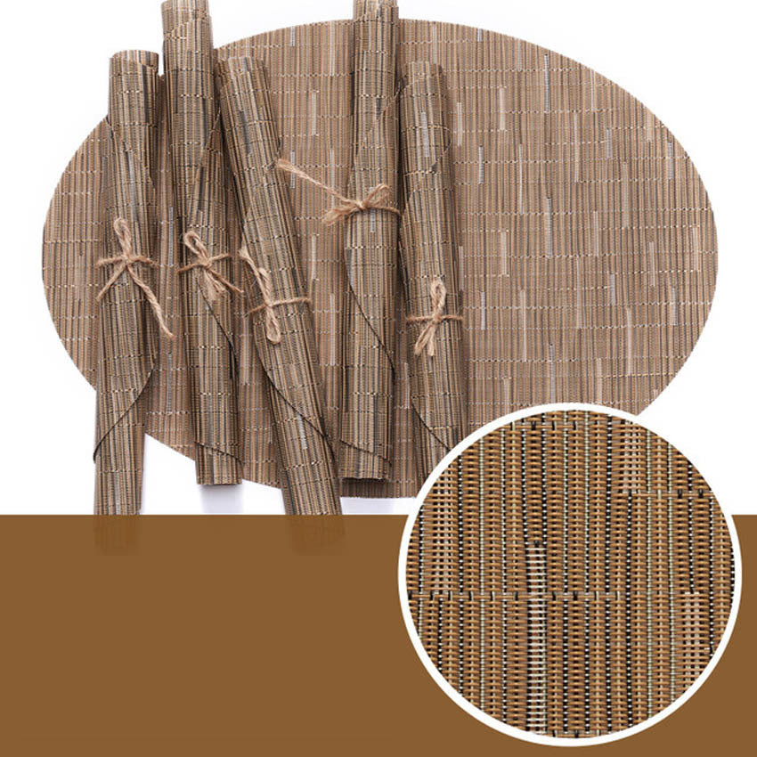 Teslin bamboo pattern western placemat